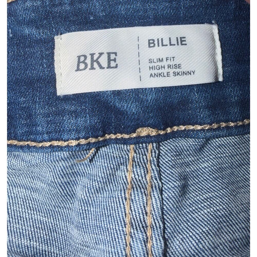 BKE women’s Billie slim fit high rise ankle skinny blue jeans - Picture 9 of 16